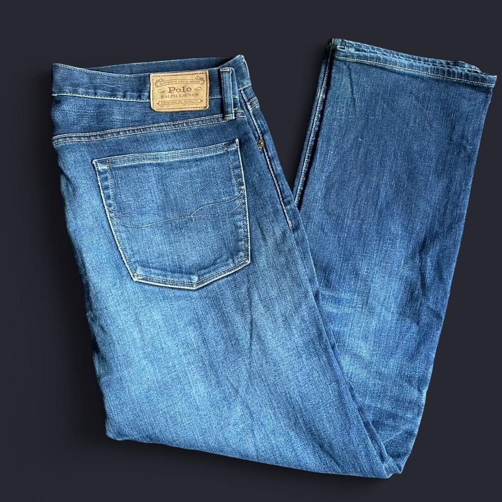 Polo Ralph Lauren Varick Jeans 36x32 Medium Dark Wash